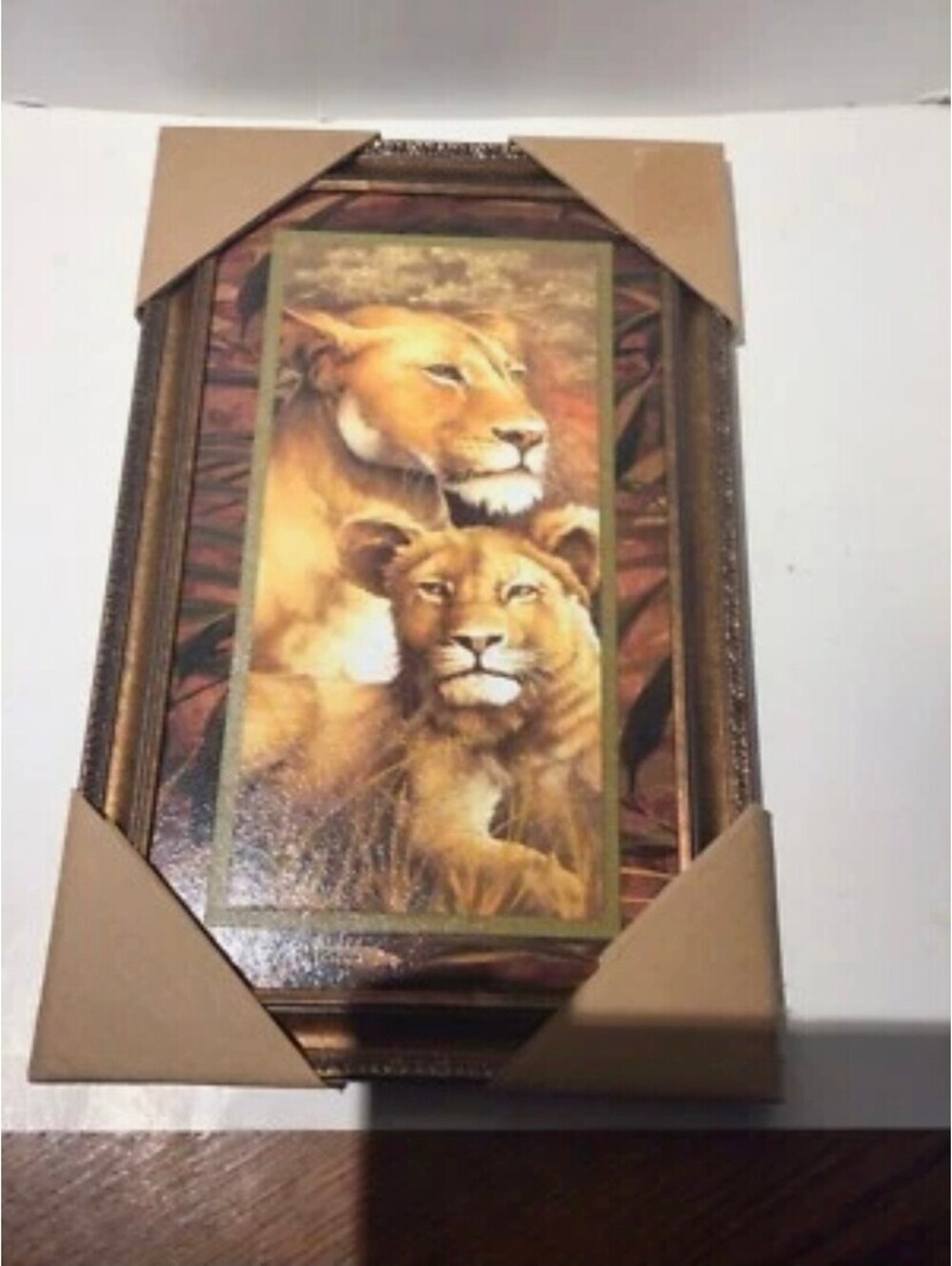 Lion wall decor 10x16